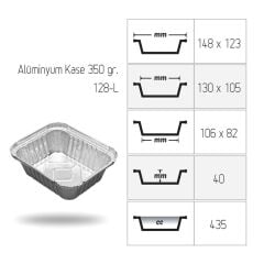 ALUMİNYUM KASE 350GR