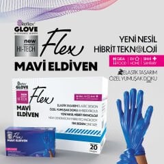 FLEX YENİ NESİL ELDİVEN MAVİ TPE SMALL