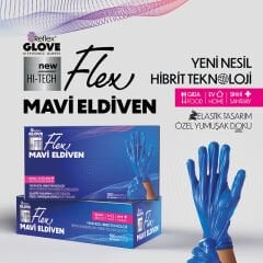 FLEX YENİ NESİL ELDİVEN MAVİ TPE SMALL